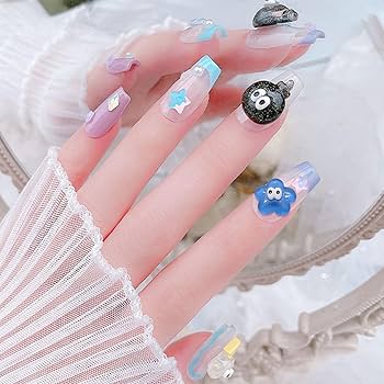 Amazon | ネイルパーツ 50個セット3D 立体 可愛い ハート 星 花